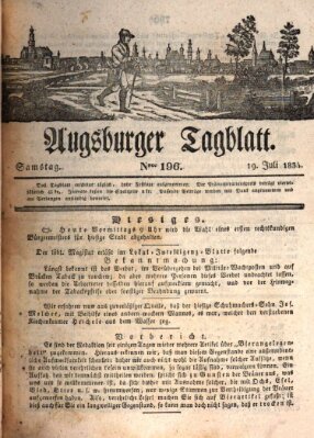 Augsburger Tagblatt Samstag 19. Juli 1834