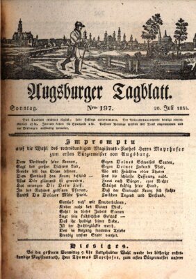 Augsburger Tagblatt Sonntag 20. Juli 1834