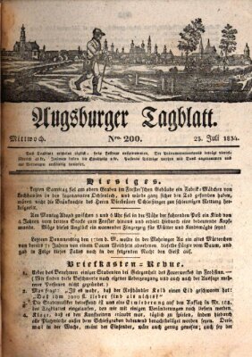 Augsburger Tagblatt Mittwoch 23. Juli 1834