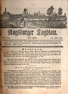 Augsburger Tagblatt Montag 28. Juli 1834