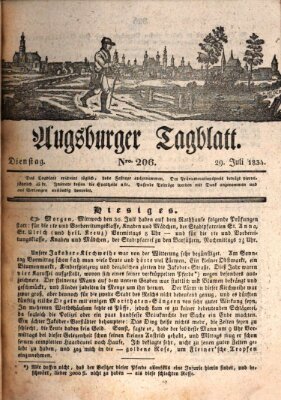 Augsburger Tagblatt Dienstag 29. Juli 1834