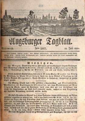 Augsburger Tagblatt Mittwoch 30. Juli 1834