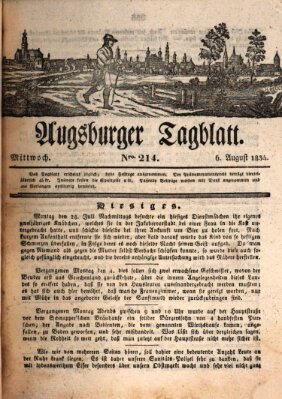 Augsburger Tagblatt Mittwoch 6. August 1834