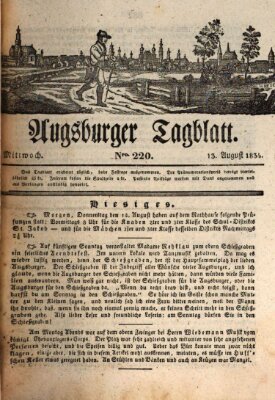 Augsburger Tagblatt Mittwoch 13. August 1834