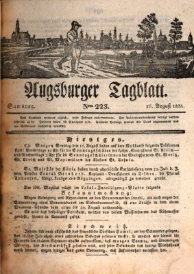 Augsburger Tagblatt Samstag 16. August 1834