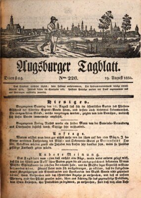 Augsburger Tagblatt Dienstag 19. August 1834