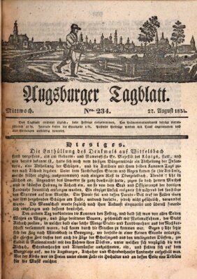 Augsburger Tagblatt Mittwoch 27. August 1834