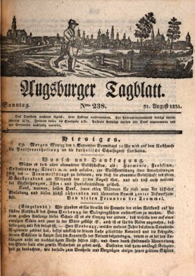 Augsburger Tagblatt Sonntag 31. August 1834