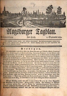 Augsburger Tagblatt Donnerstag 4. September 1834