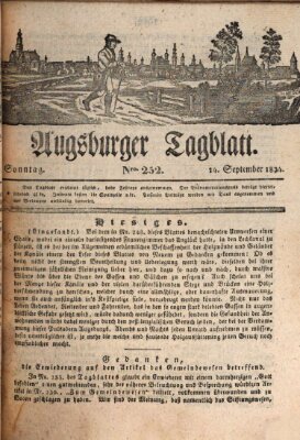 Augsburger Tagblatt Sonntag 14. September 1834