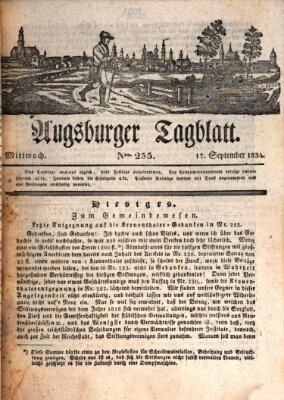 Augsburger Tagblatt Mittwoch 17. September 1834