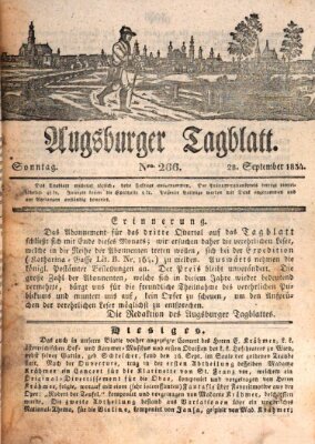 Augsburger Tagblatt Sonntag 28. September 1834