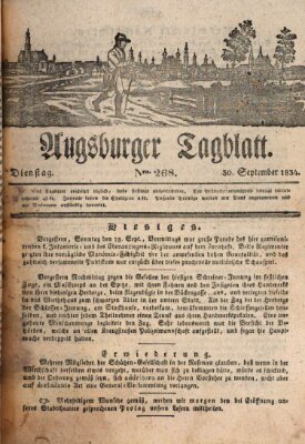 Augsburger Tagblatt Dienstag 30. September 1834