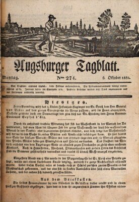 Augsburger Tagblatt Montag 6. Oktober 1834