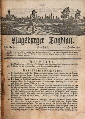 Augsburger Tagblatt Montag 13. Oktober 1834