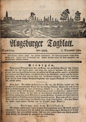 Augsburger Tagblatt Samstag 1. November 1834