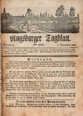 Augsburger Tagblatt Sonntag 9. November 1834