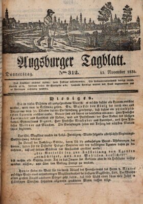 Augsburger Tagblatt Donnerstag 13. November 1834