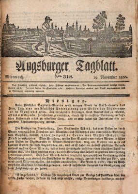 Augsburger Tagblatt Mittwoch 19. November 1834