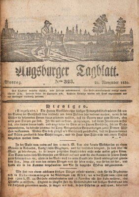 Augsburger Tagblatt Montag 24. November 1834