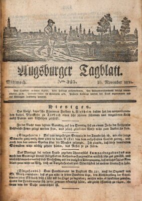 Augsburger Tagblatt Mittwoch 26. November 1834