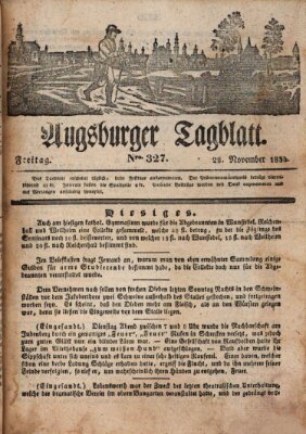 Augsburger Tagblatt Freitag 28. November 1834