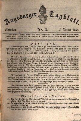 Augsburger Tagblatt Samstag 3. Januar 1835