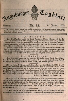 Augsburger Tagblatt Montag 12. Januar 1835