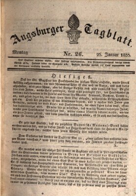 Augsburger Tagblatt Montag 26. Januar 1835