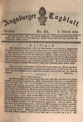 Augsburger Tagblatt Dienstag 3. Februar 1835