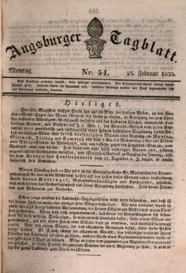 Augsburger Tagblatt Montag 23. Februar 1835