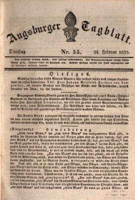 Augsburger Tagblatt Dienstag 24. Februar 1835