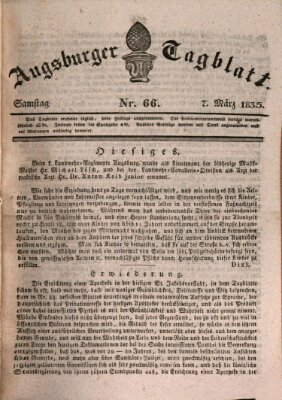 Augsburger Tagblatt Samstag 7. März 1835