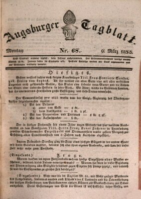 Augsburger Tagblatt Montag 9. März 1835