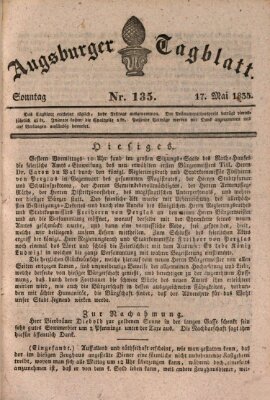 Augsburger Tagblatt Sonntag 17. Mai 1835