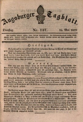 Augsburger Tagblatt Dienstag 19. Mai 1835