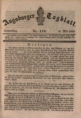 Augsburger Tagblatt Donnerstag 21. Mai 1835