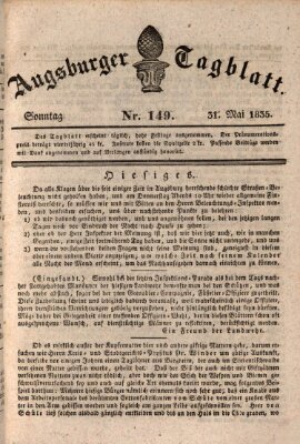 Augsburger Tagblatt Sonntag 31. Mai 1835