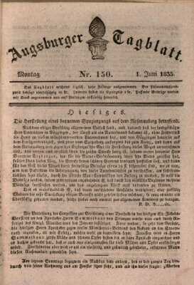 Augsburger Tagblatt Montag 1. Juni 1835