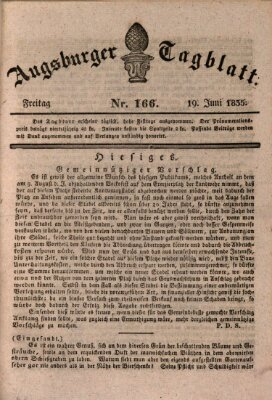 Augsburger Tagblatt Freitag 19. Juni 1835