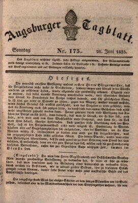 Augsburger Tagblatt Sonntag 28. Juni 1835