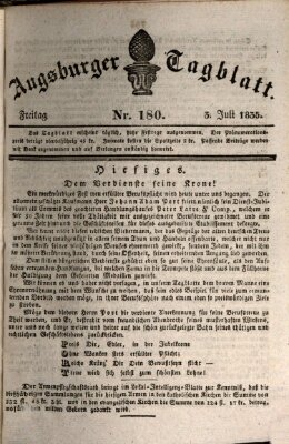 Augsburger Tagblatt Freitag 3. Juli 1835