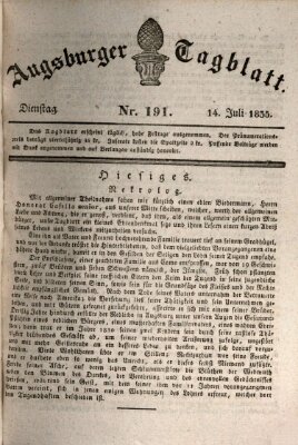 Augsburger Tagblatt Dienstag 14. Juli 1835