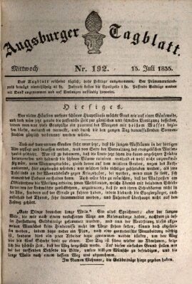 Augsburger Tagblatt Mittwoch 15. Juli 1835