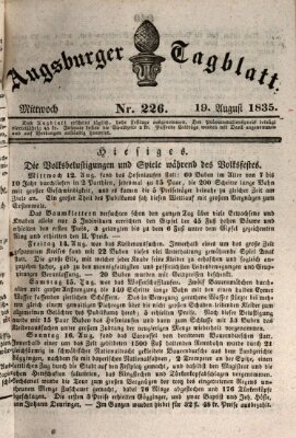 Augsburger Tagblatt Mittwoch 19. August 1835