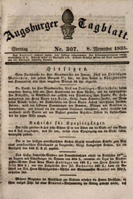 Augsburger Tagblatt Sonntag 8. November 1835