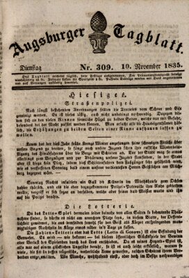 Augsburger Tagblatt Dienstag 10. November 1835