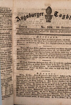 Augsburger Tagblatt Sonntag 29. November 1835