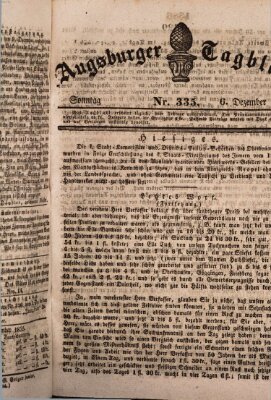 Augsburger Tagblatt Sonntag 6. Dezember 1835