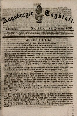 Augsburger Tagblatt Donnerstag 10. Dezember 1835